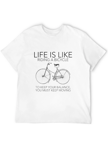 Life is Like Riding a Bicycle Graphic T-Shirt