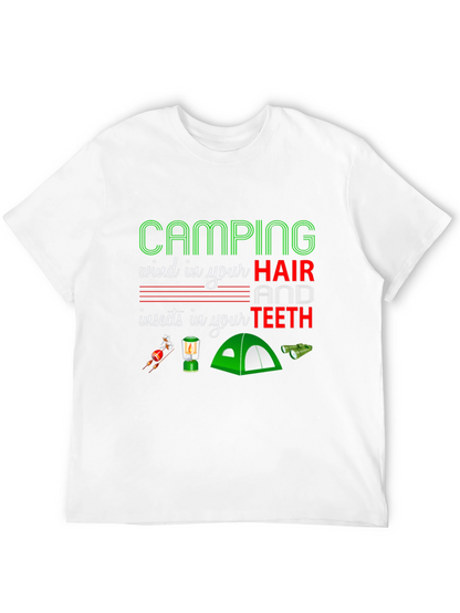 Camping Hair Teeth T-Shirt
