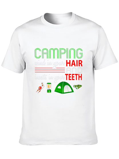 Camping Hair Teeth T-Shirt