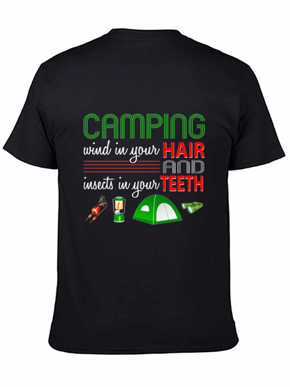 Camping Hair Teeth T-Shirt
