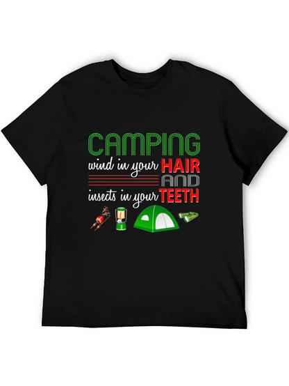Camping Hair Teeth T-Shirt