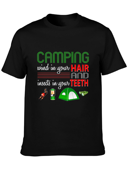 Camping Hair Teeth T-Shirt