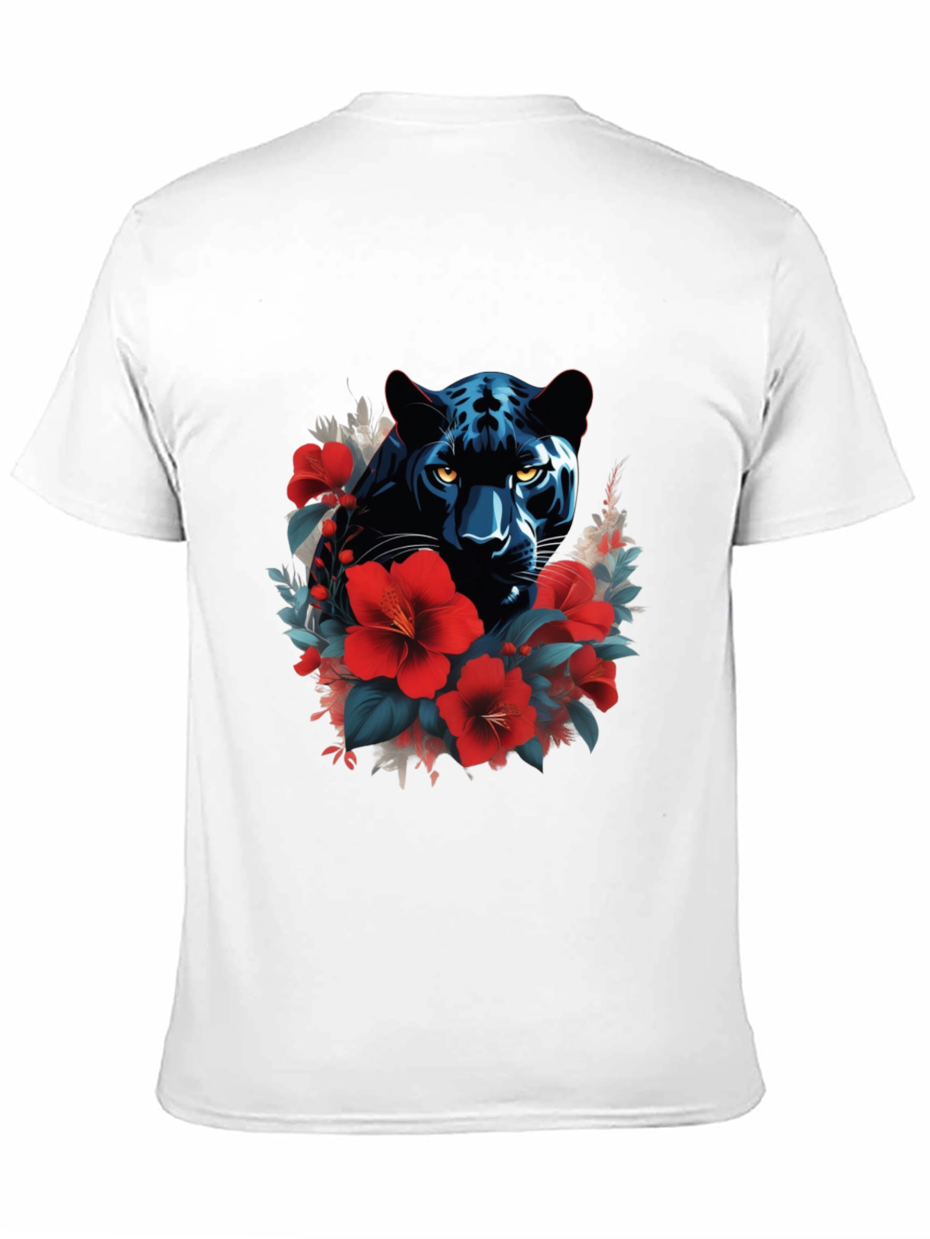 Black Panther Floral Graphic Tee - Mens