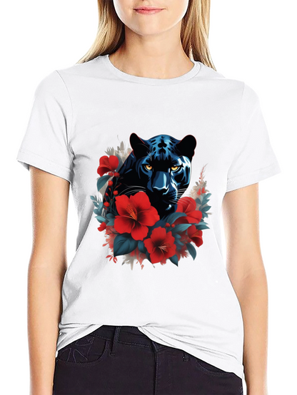 Black Panther Floral Graphic Tee - Mens