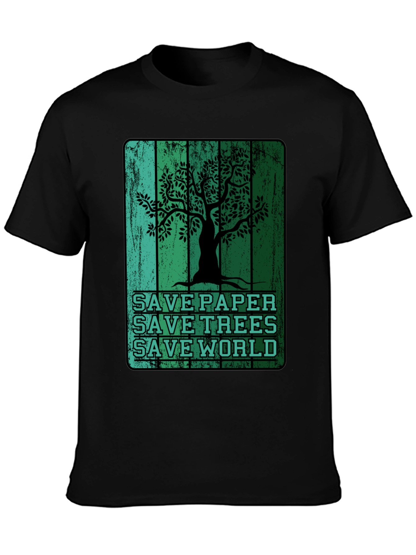Eco-Friendly Save Paper Save Trees Graphic T-Shirt