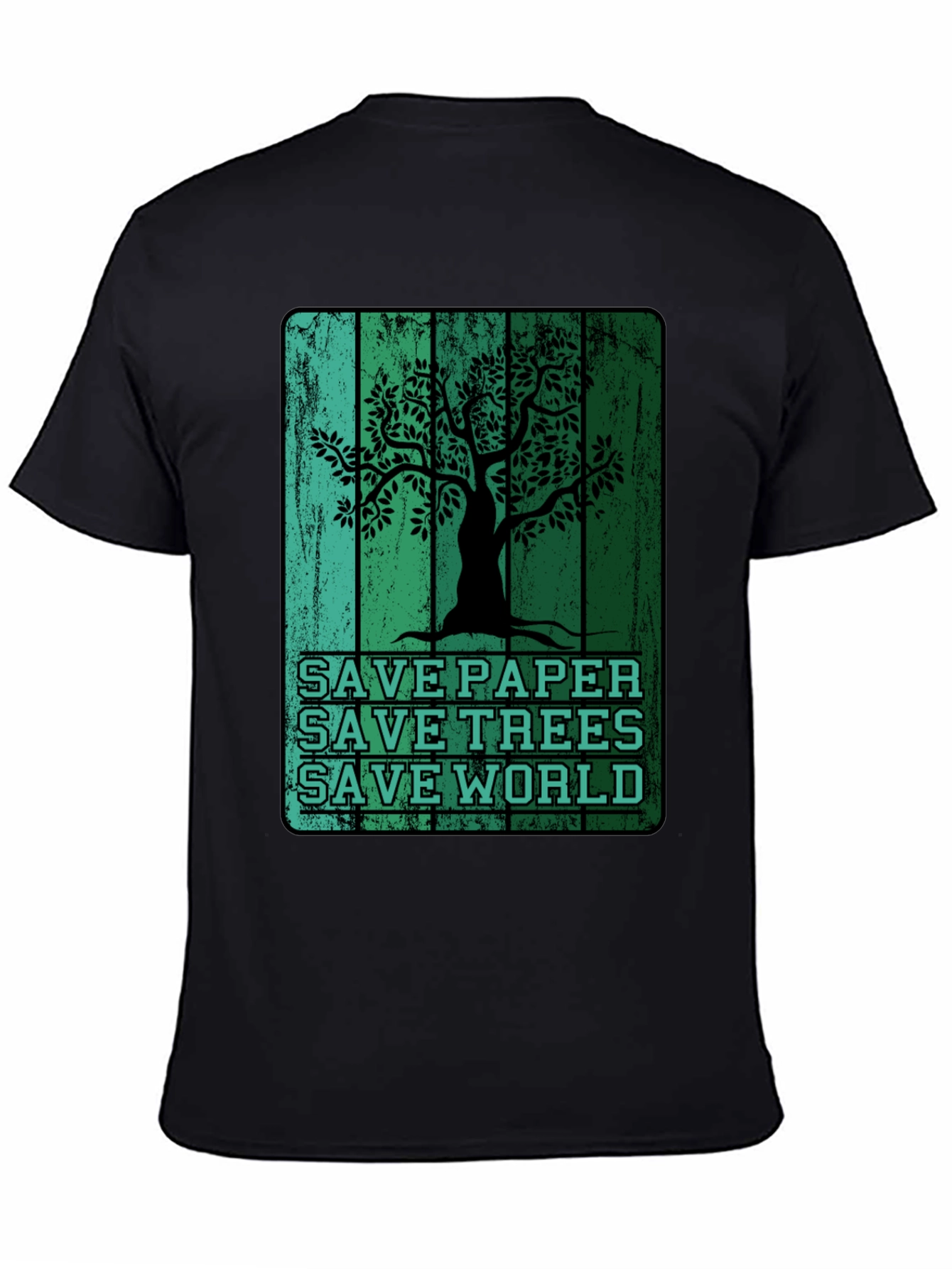 Eco-Friendly Save Paper Save Trees Graphic T-Shirt