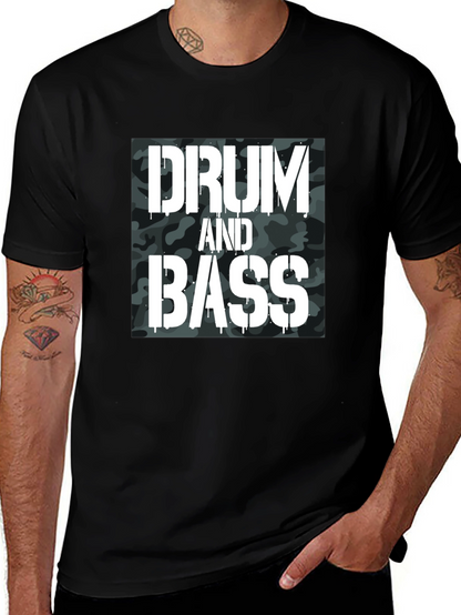 Drum and Bass Camo Graphic T-Shirt