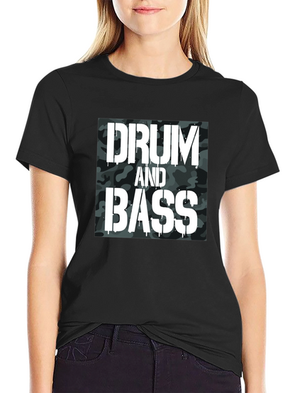 Drum and Bass Camo Graphic T-Shirt