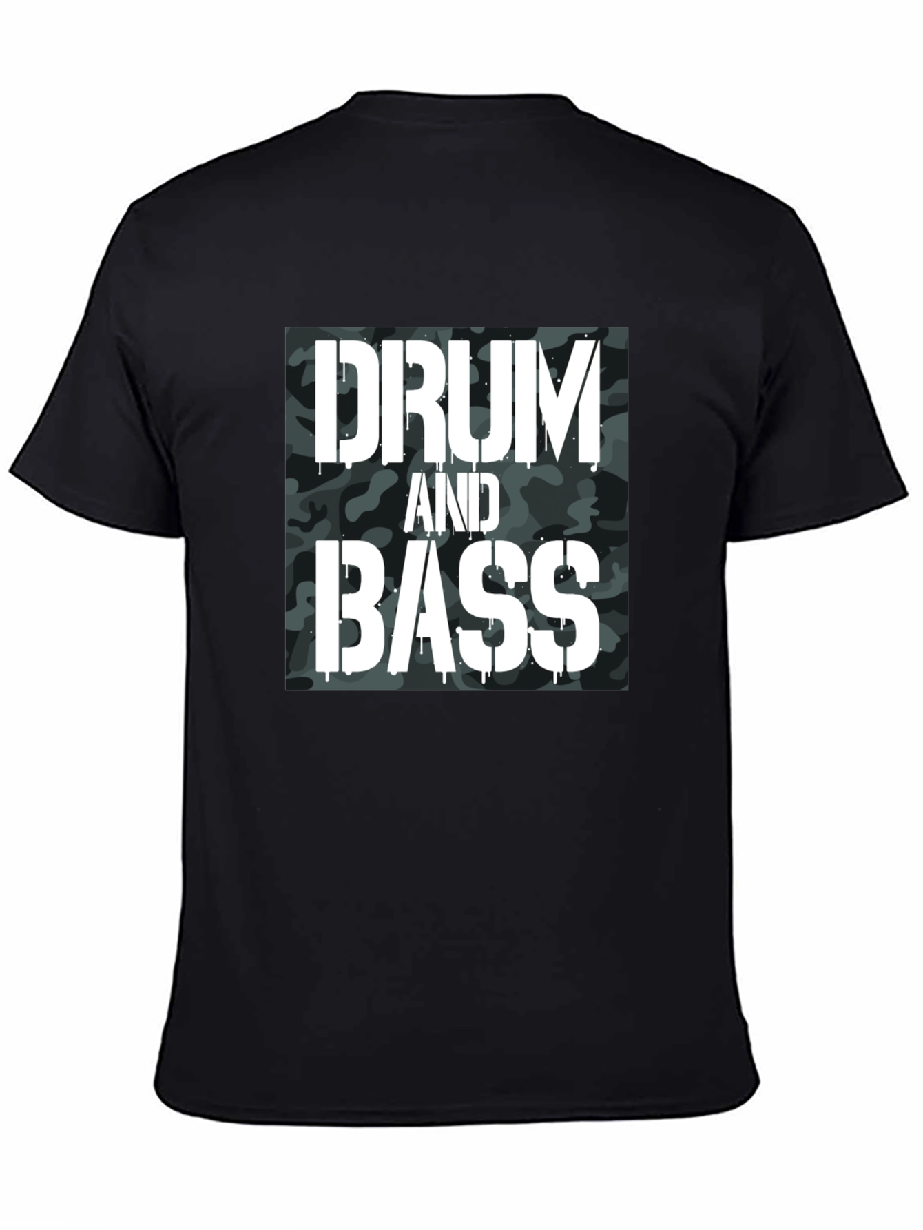 Drum and Bass Camo Graphic T-Shirt