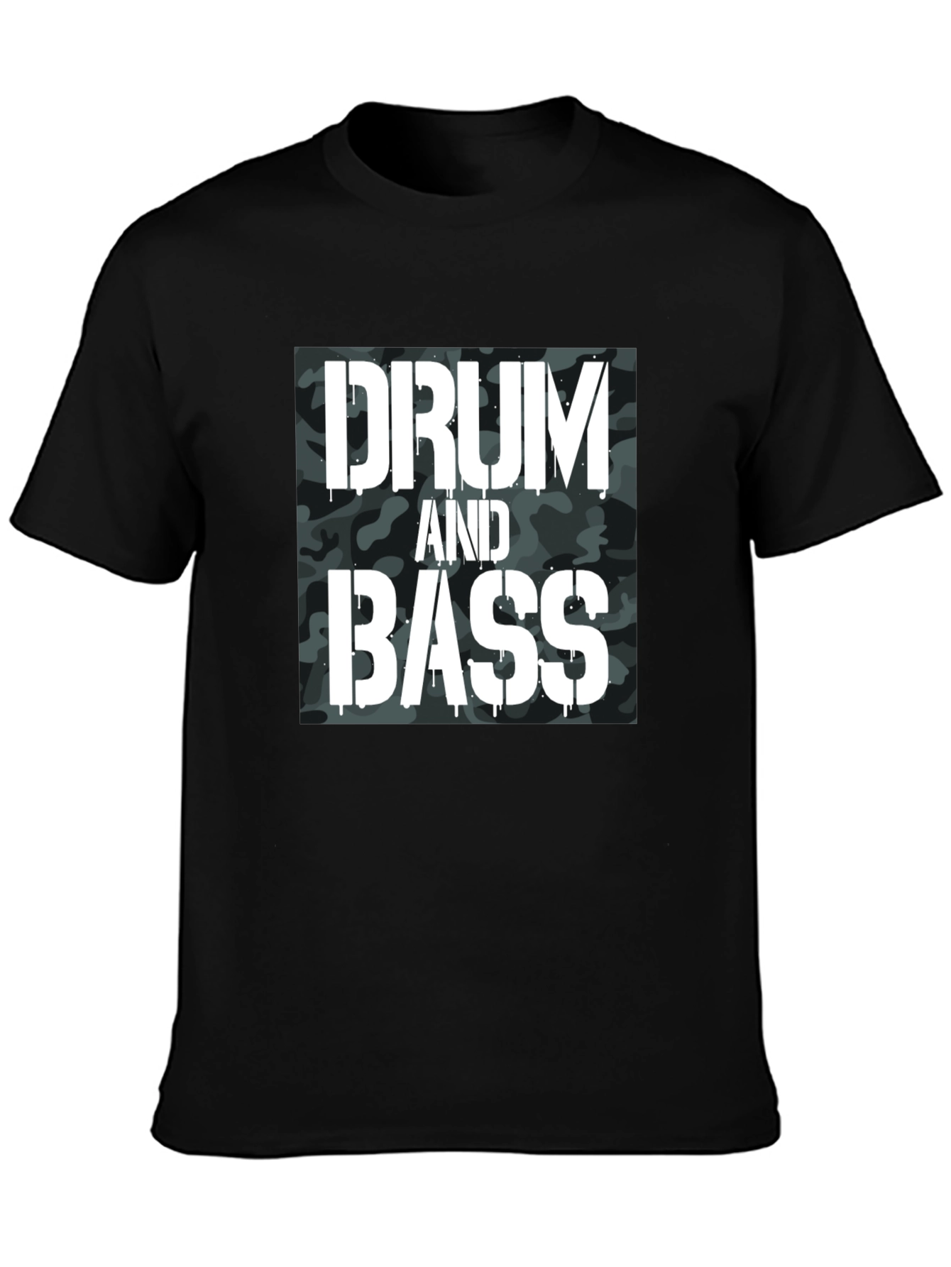 Drum and Bass Camo Graphic T-Shirt