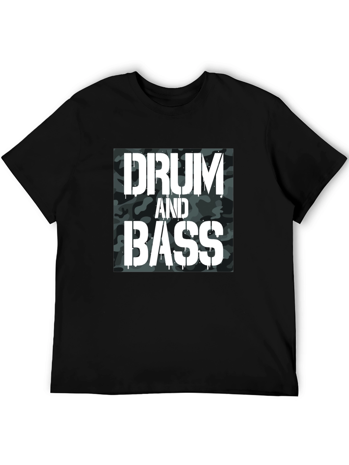 Drum and Bass Camo Graphic T-Shirt