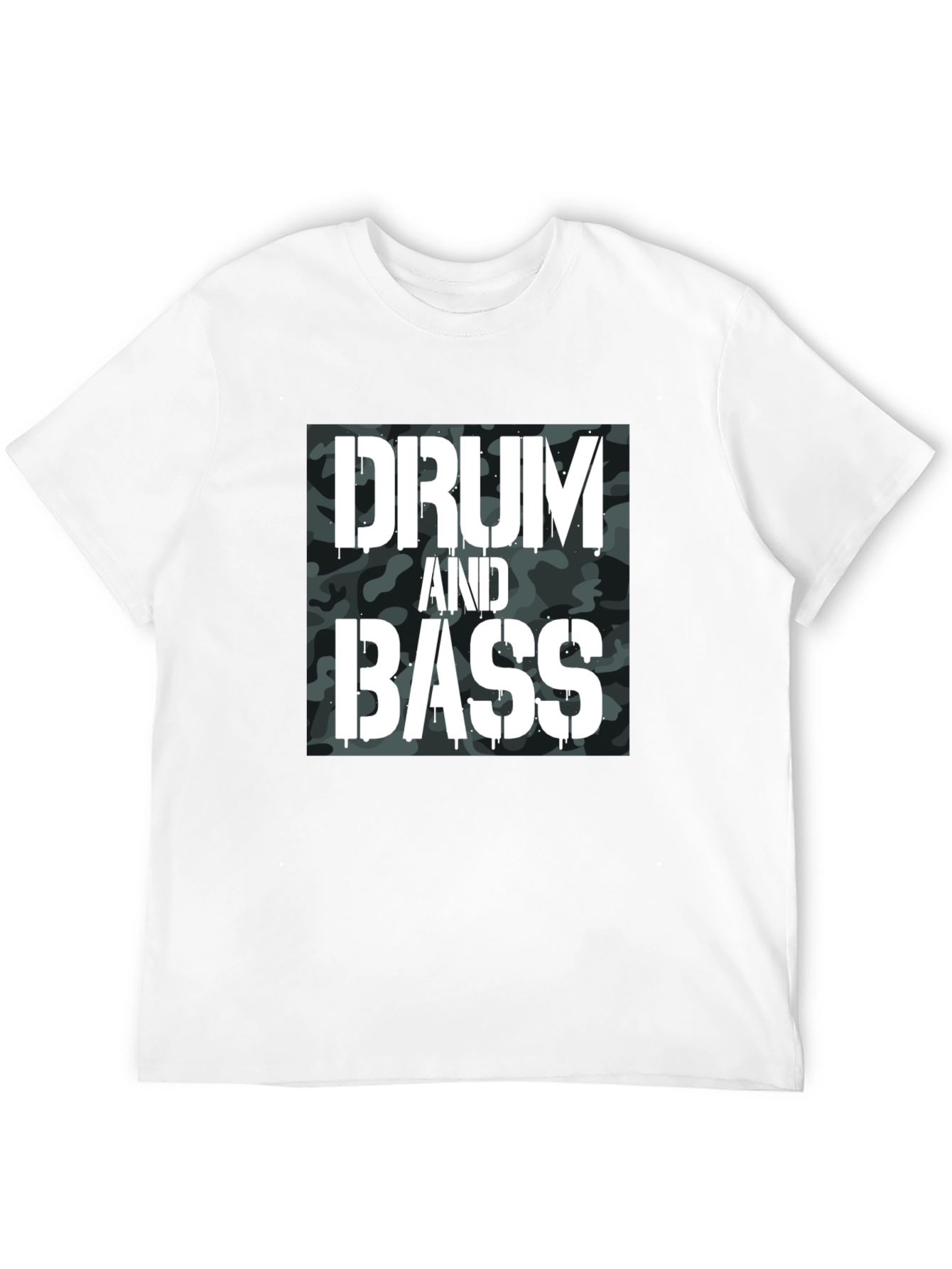 Drum and Bass Camo Graphic T-Shirt