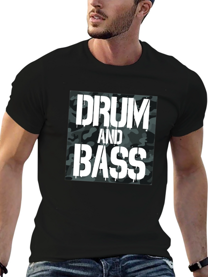 Drum and Bass Camo Graphic T-Shirt