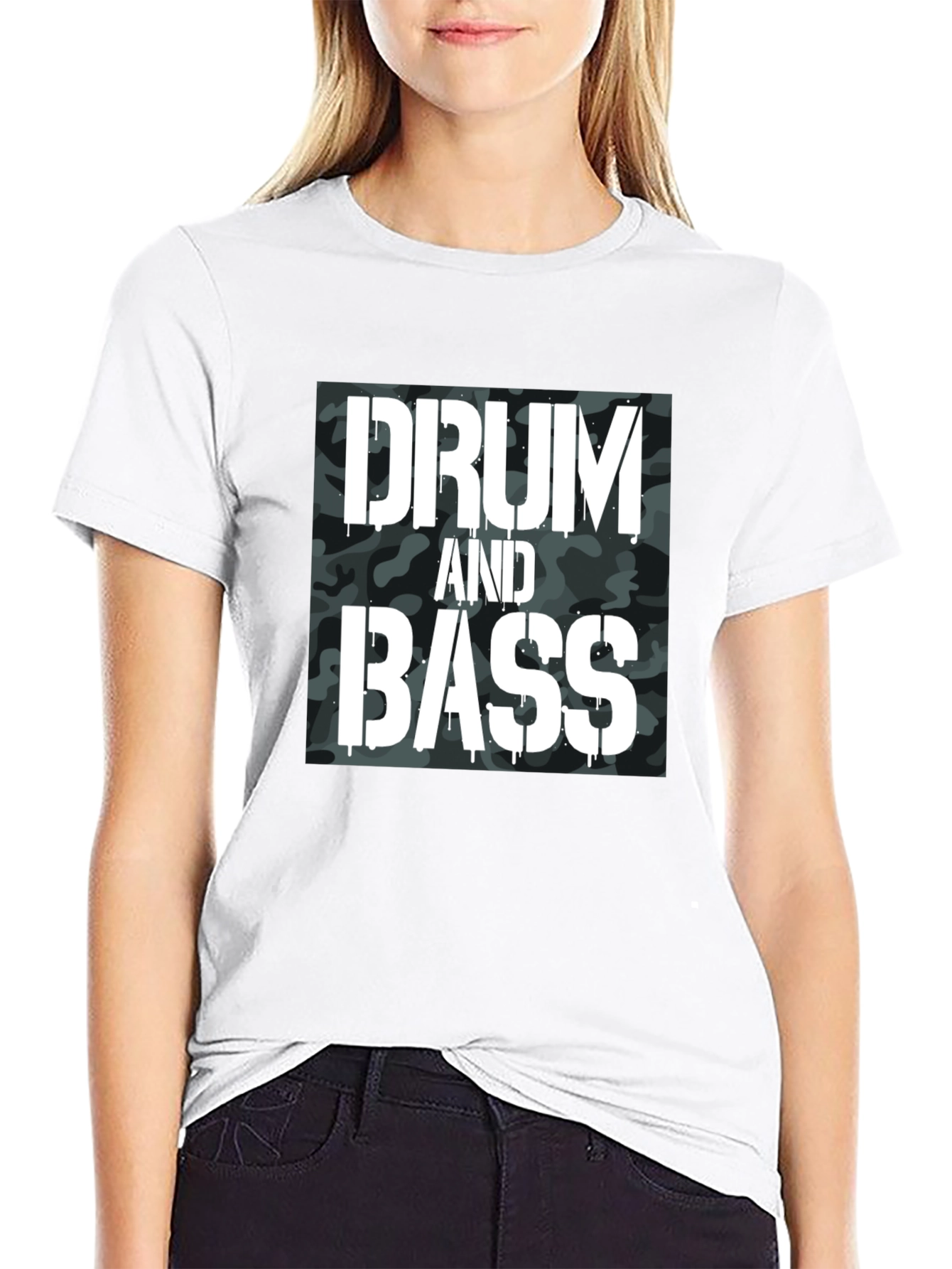 Drum and Bass Camo Graphic T-Shirt