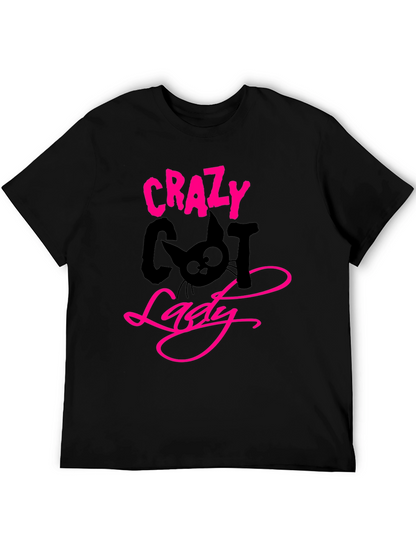 Crazy Cat Lady Black T-Shirt