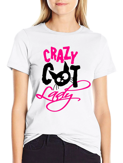 Crazy Cat Lady Black T-Shirt