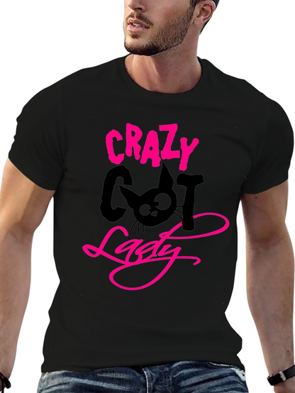Crazy Cat Lady Black T-Shirt