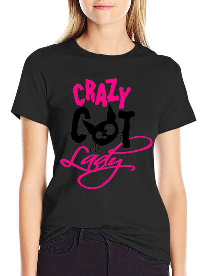 Crazy Cat Lady Black T-Shirt