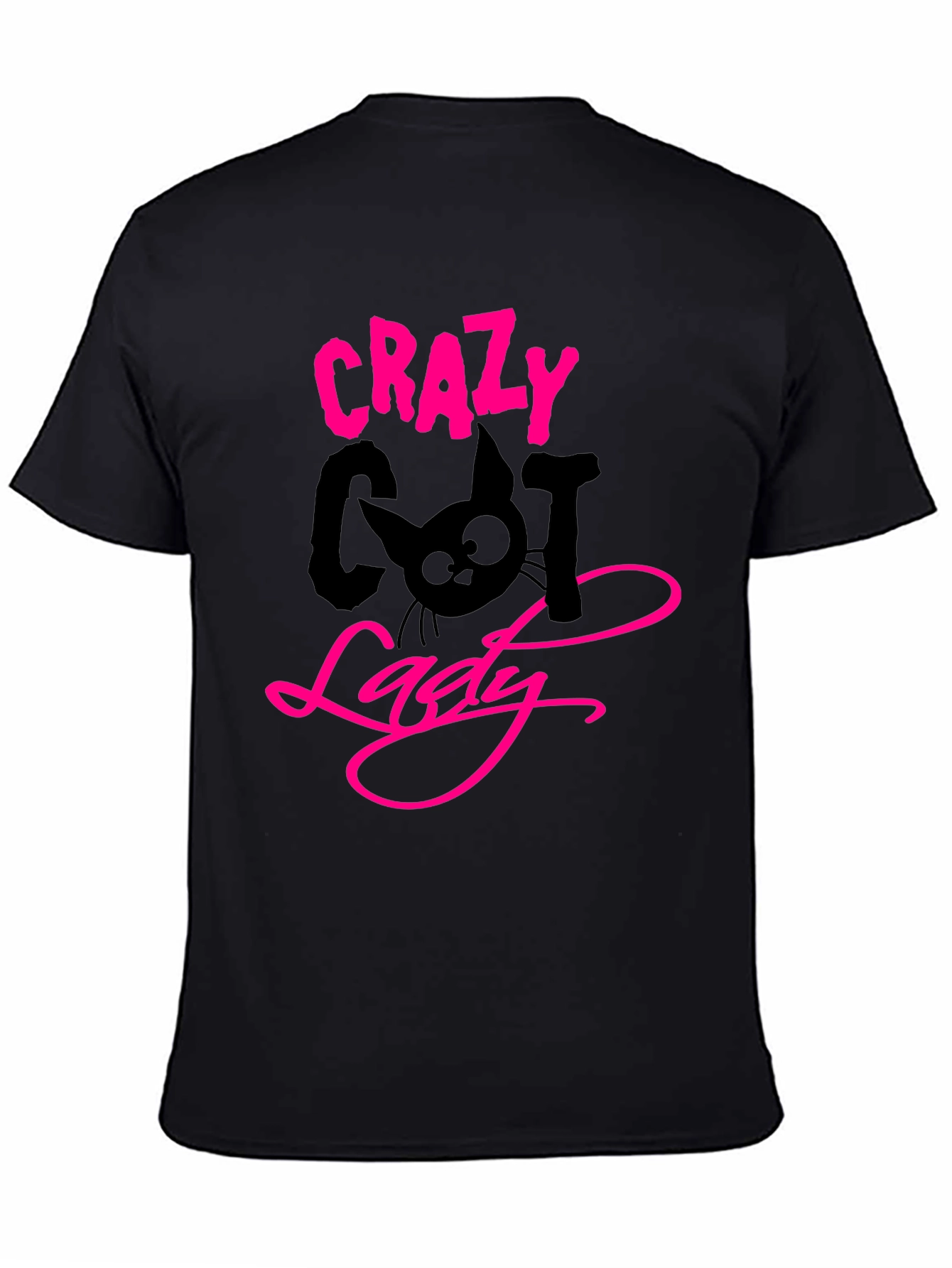 Crazy Cat Lady Black T-Shirt