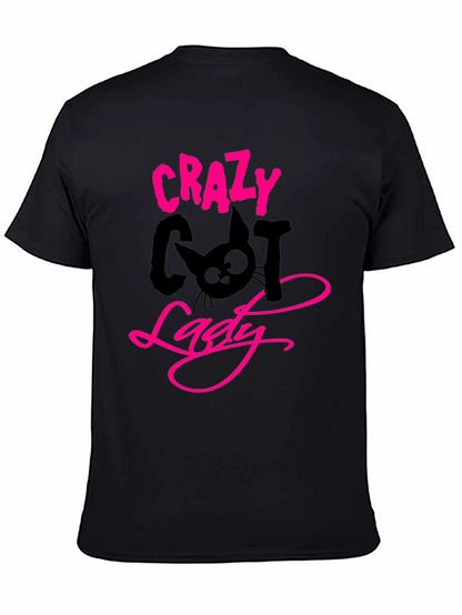 Crazy Cat Lady Black T-Shirt