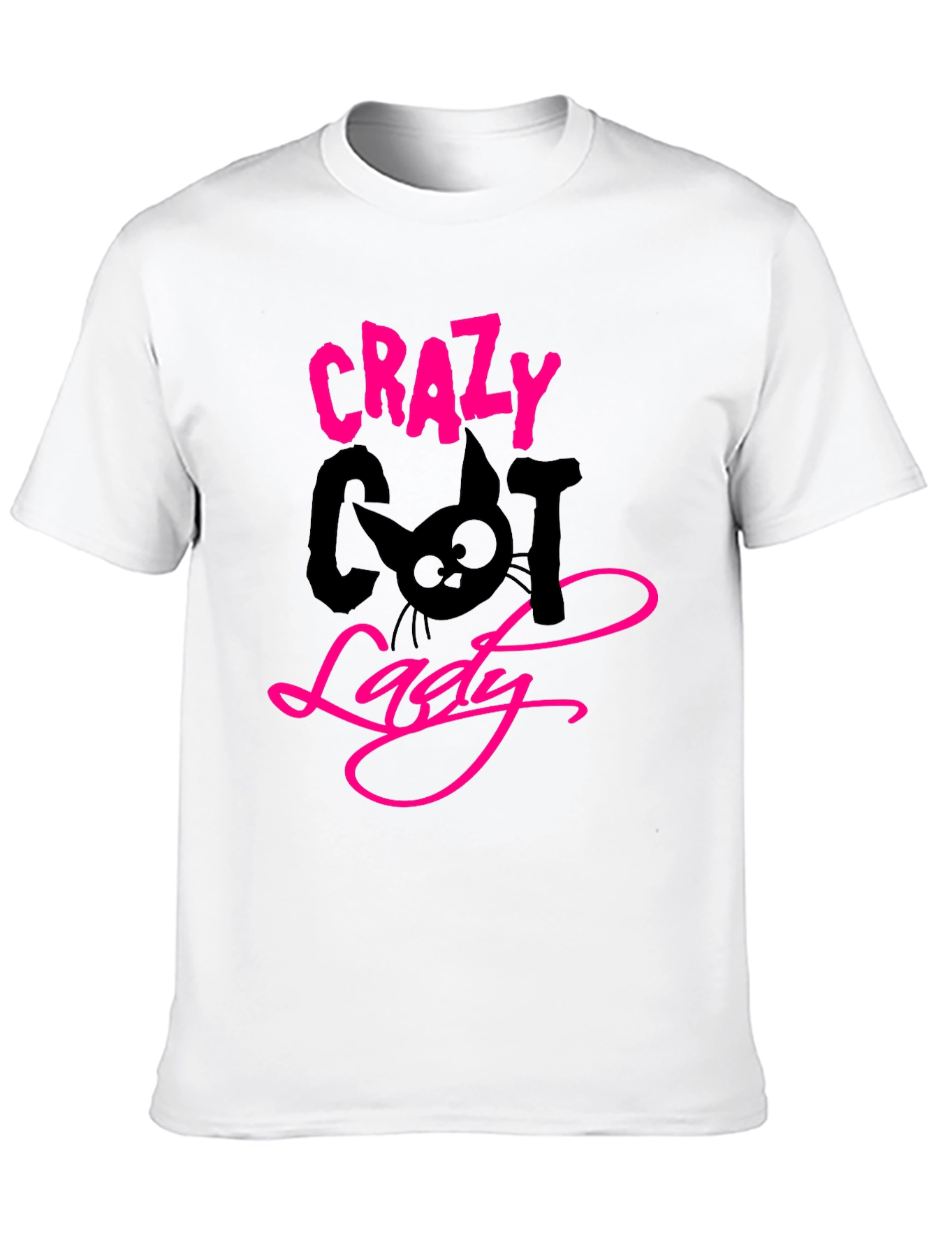 Crazy Cat Lady Black T-Shirt