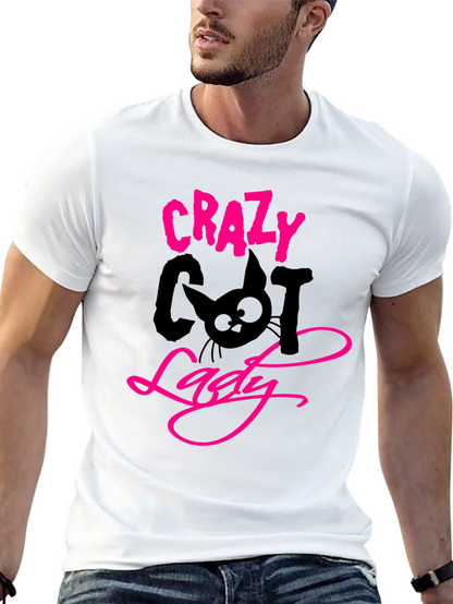 Crazy Cat Lady Black T-Shirt