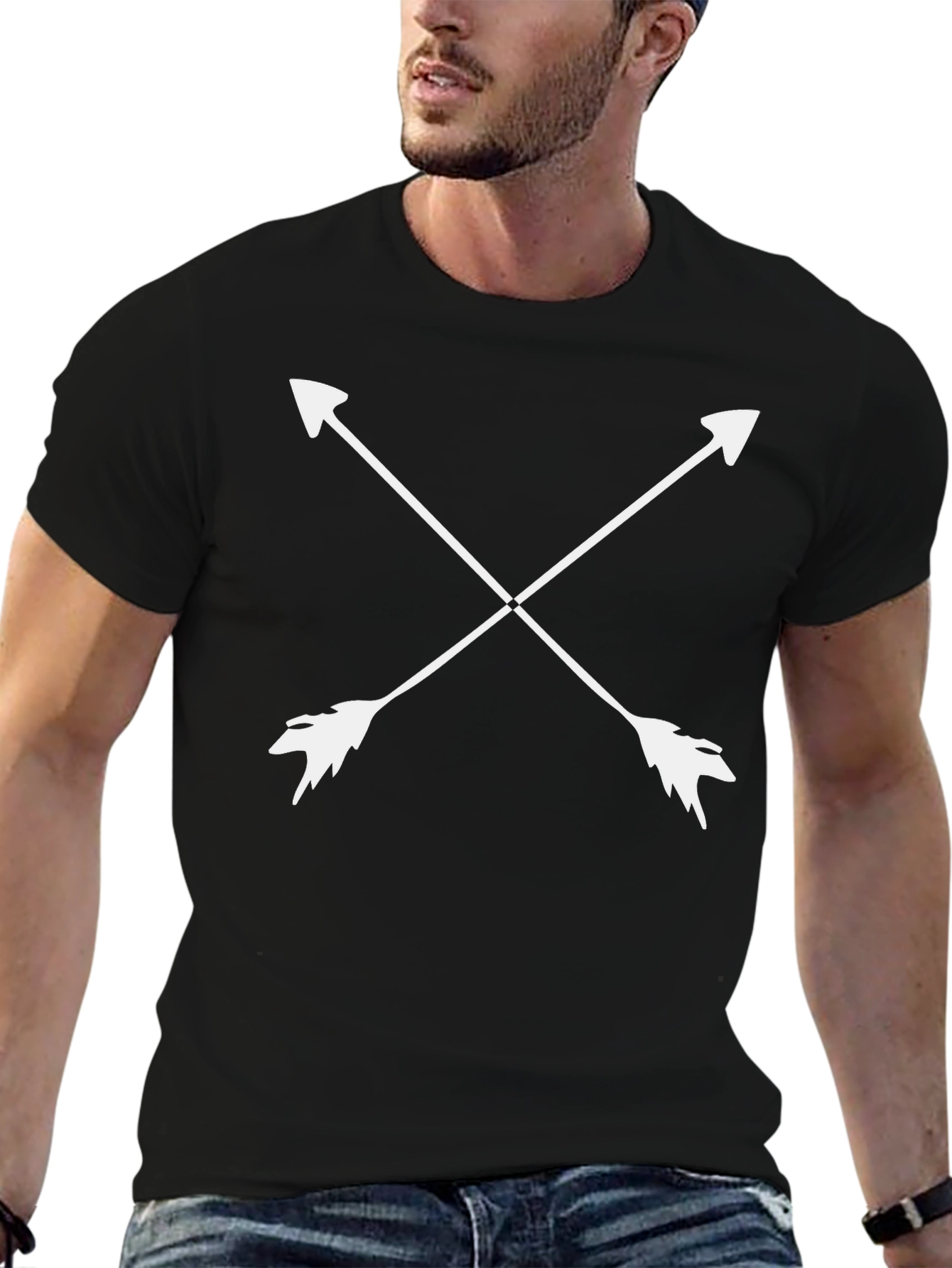 Arrow Cross T-Shirt - Stylish Graphic Tee