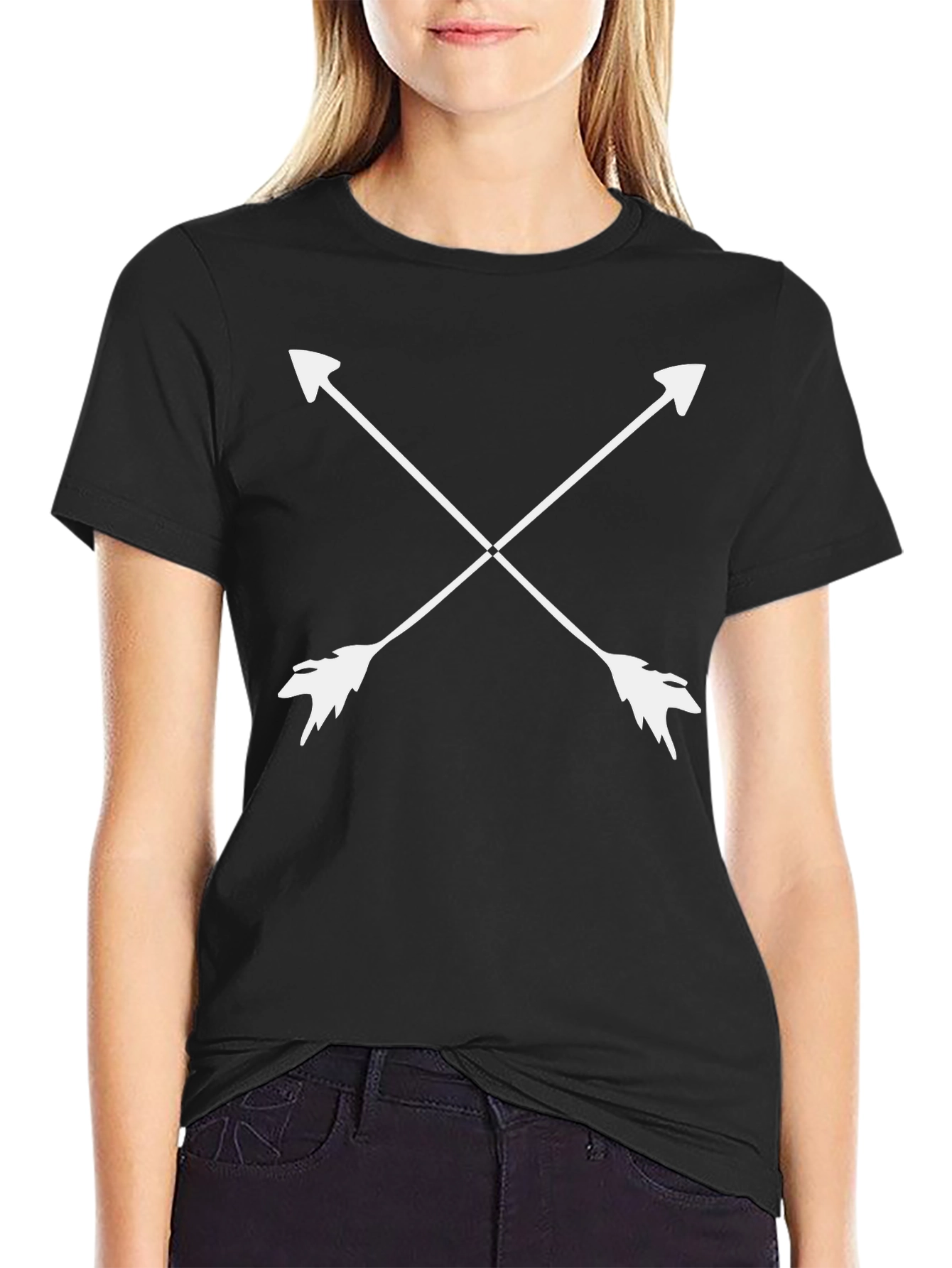 Arrow Cross T-Shirt - Stylish Graphic Tee