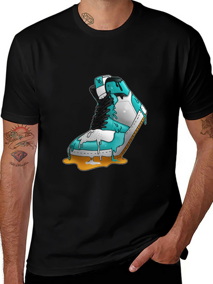 Melting Sneaker Graphic Tee - Cool & Unique