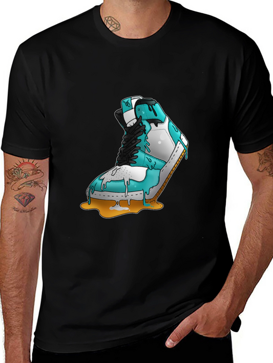 Melting Sneaker Graphic Tee - Cool & Unique