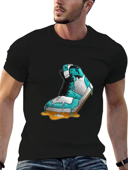 Melting Sneaker Graphic Tee - Cool & Unique