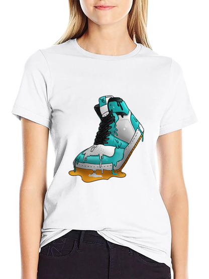 Melting Sneaker Graphic Tee - Cool & Unique