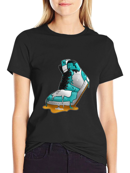 Melting Sneaker Graphic Tee - Cool & Unique
