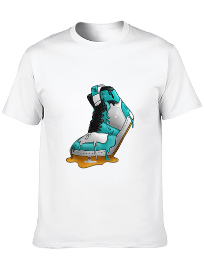 Melting Sneaker Graphic Tee - Cool & Unique