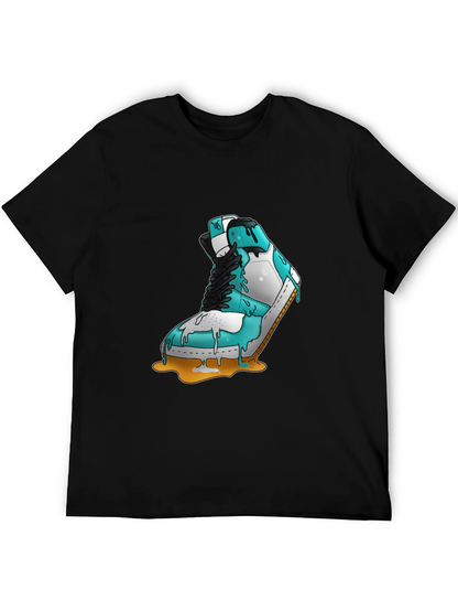 Melting Sneaker Graphic Tee - Cool & Unique