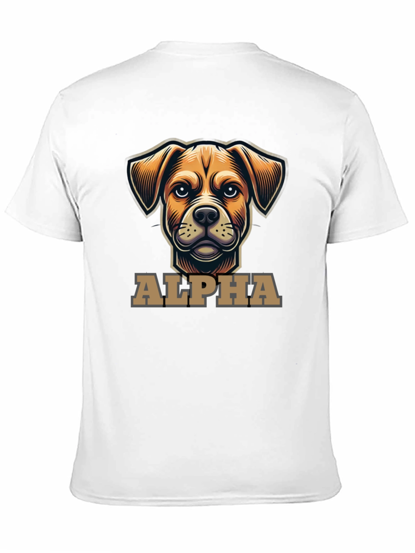 Alpha Dog Graphic T-Shirt - Black Crew Neck