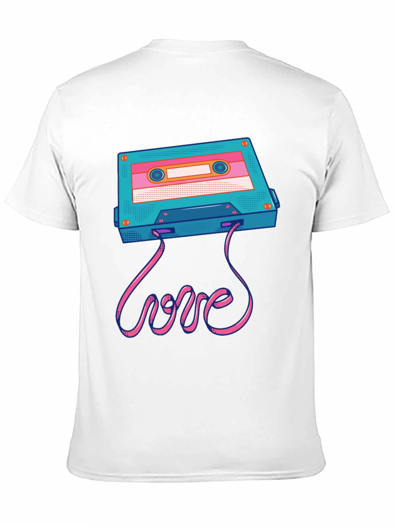Retro Cassette Tape Love Graphic T-Shirt