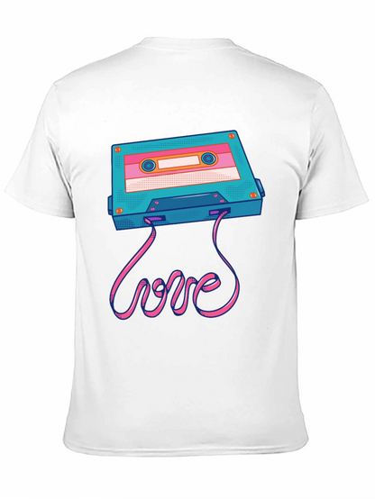 Retro Cassette Tape Love Graphic T-Shirt