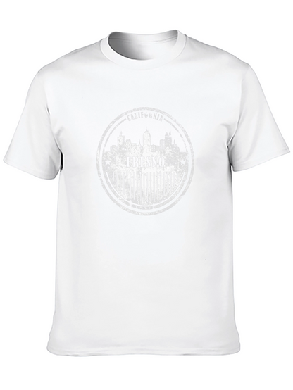 Fresno California Stamp Graphic Tee