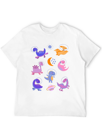 Dino Astronauts Graphic Tee - Black