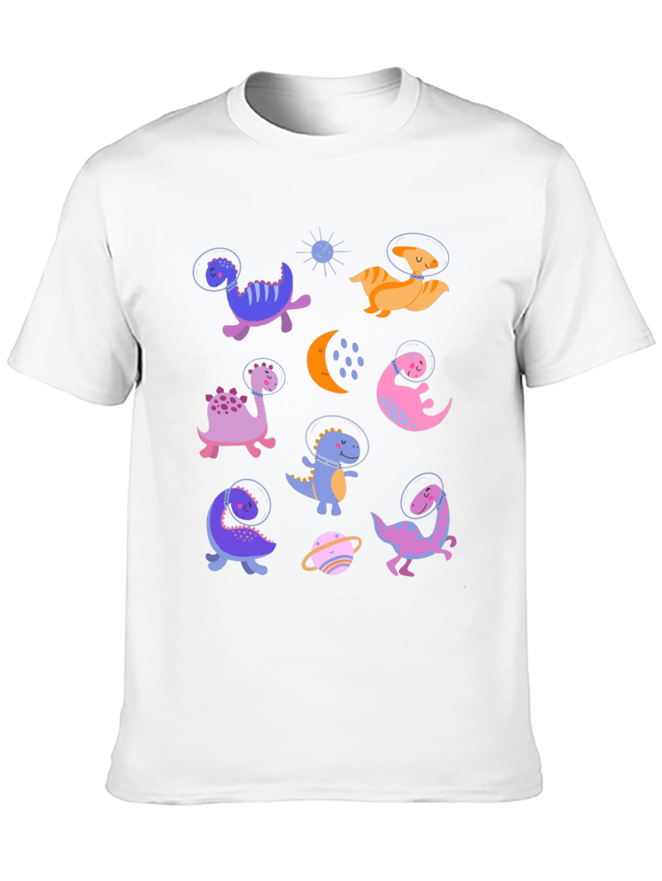 Dino Astronauts Graphic Tee - Black