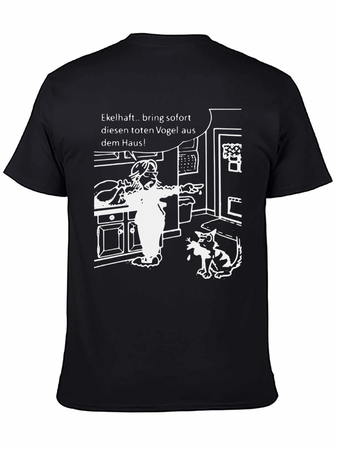Funny Cartoon Graphic T-Shirt - Bring the Bird Out!