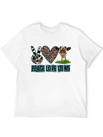 Peace Love Cows Graphic T-Shirt