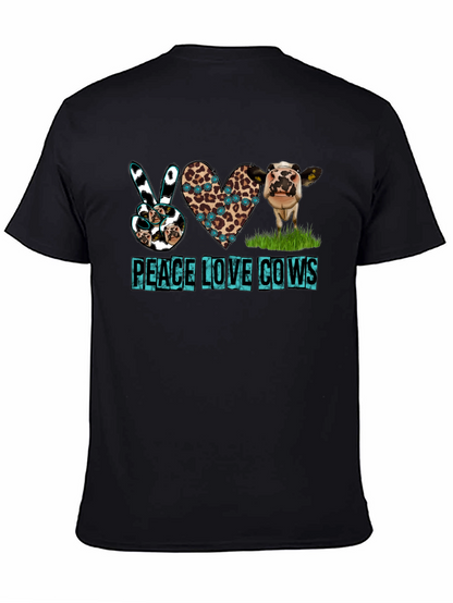 Peace Love Cows Graphic T-Shirt