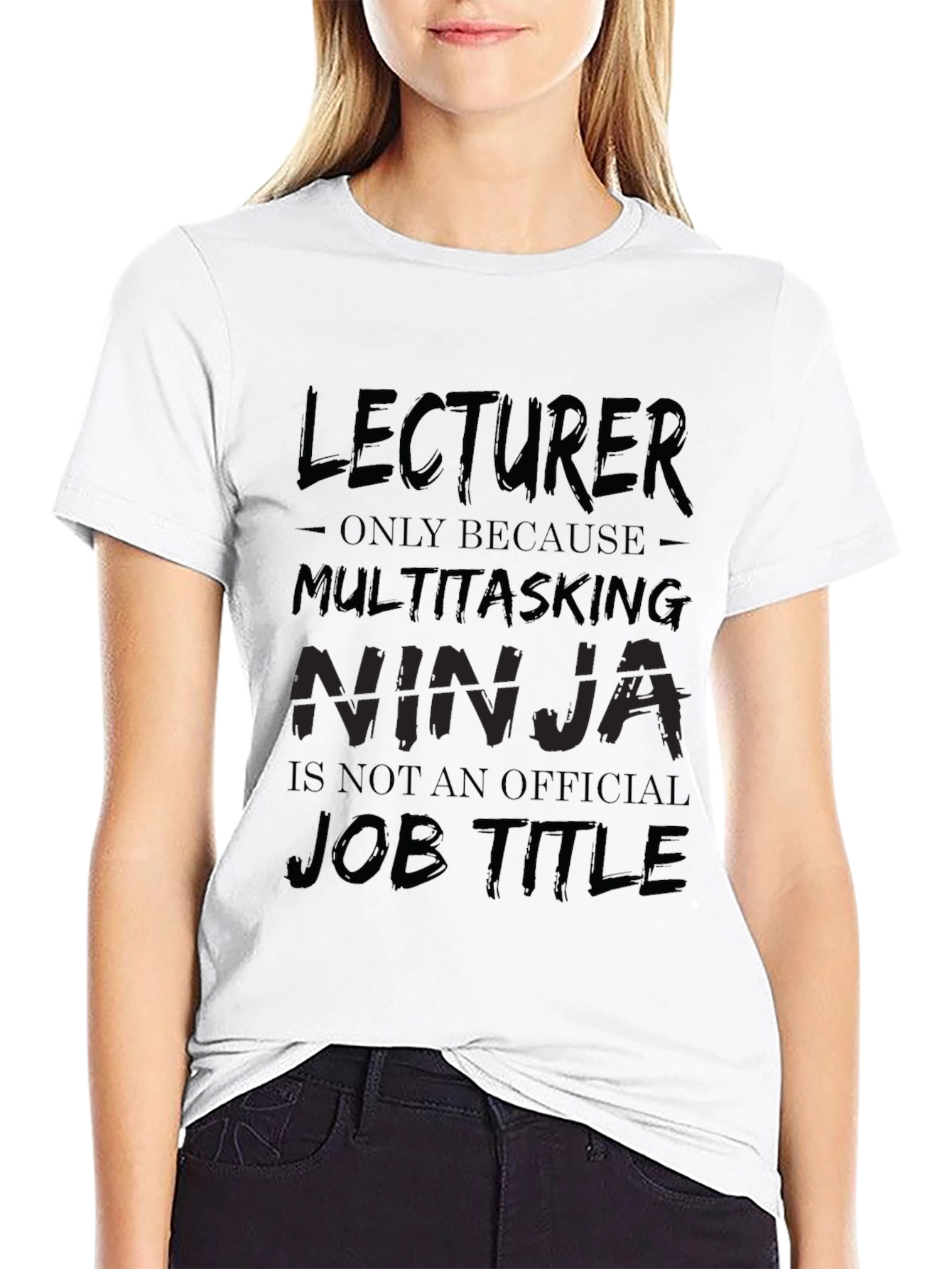 Lecturer Multitasking Ninja Black T-Shirt