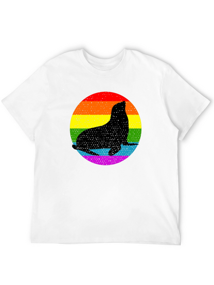 Pride Seal T-Shirt - LGBTQ+ Rainbow Graphic Tee