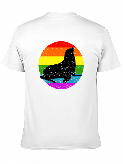 Pride Seal T-Shirt - LGBTQ+ Rainbow Graphic Tee