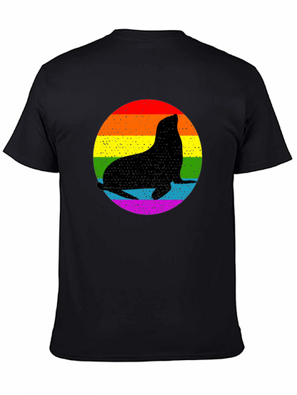 Pride Seal T-Shirt - LGBTQ+ Rainbow Graphic Tee