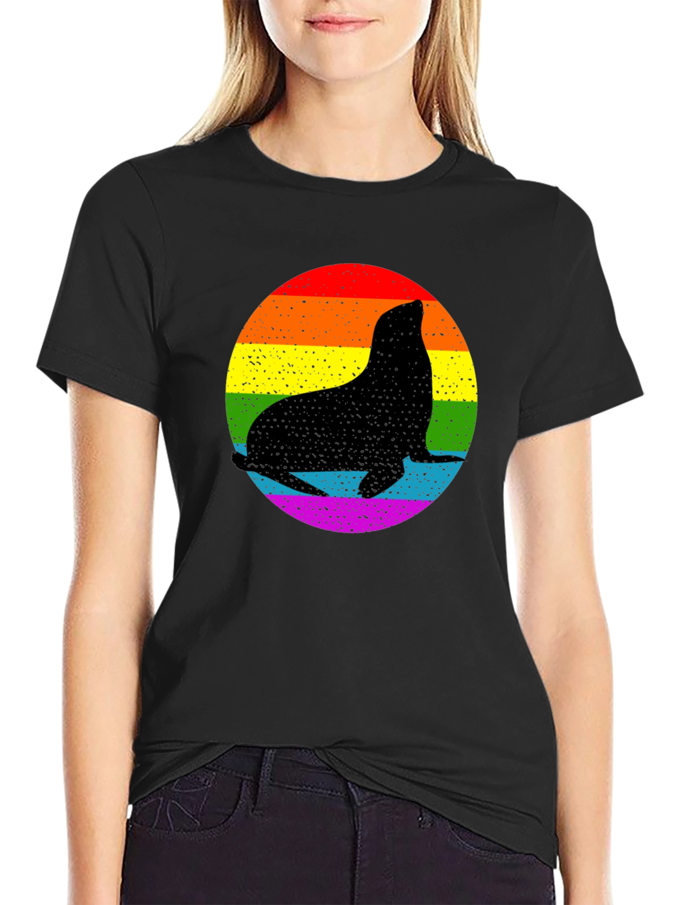 Pride Seal T-Shirt - LGBTQ+ Rainbow Graphic Tee