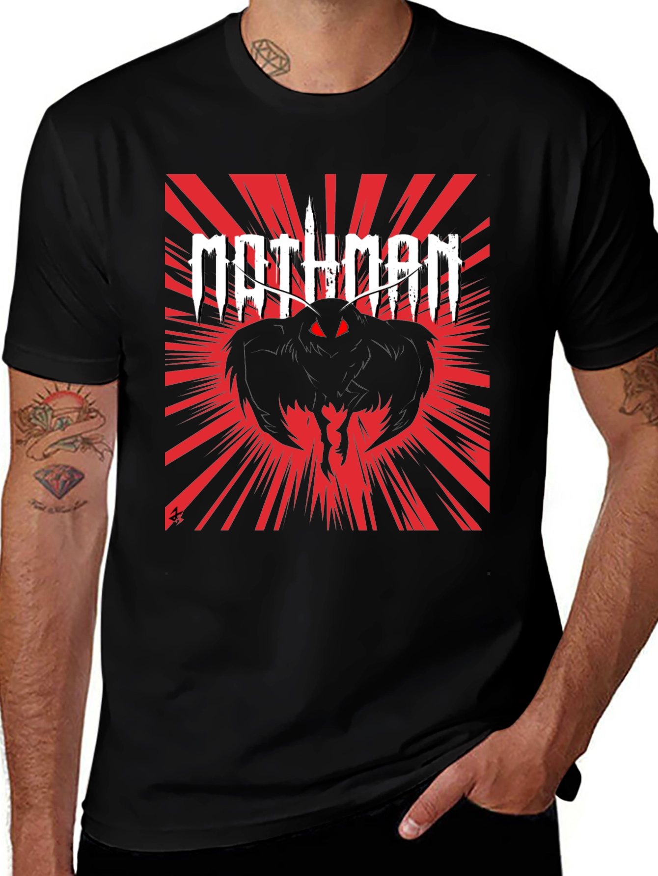 Mothman Graphic Tee - Black